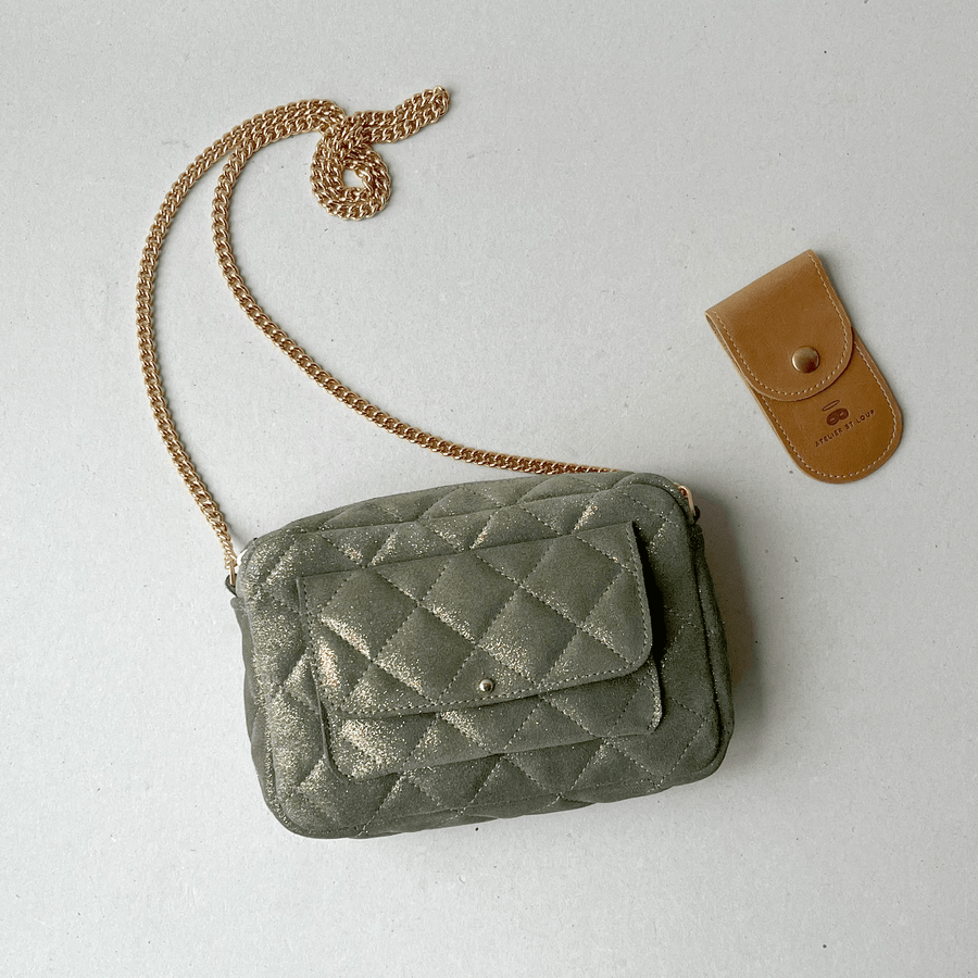Sac XS matelassé chainette + poche